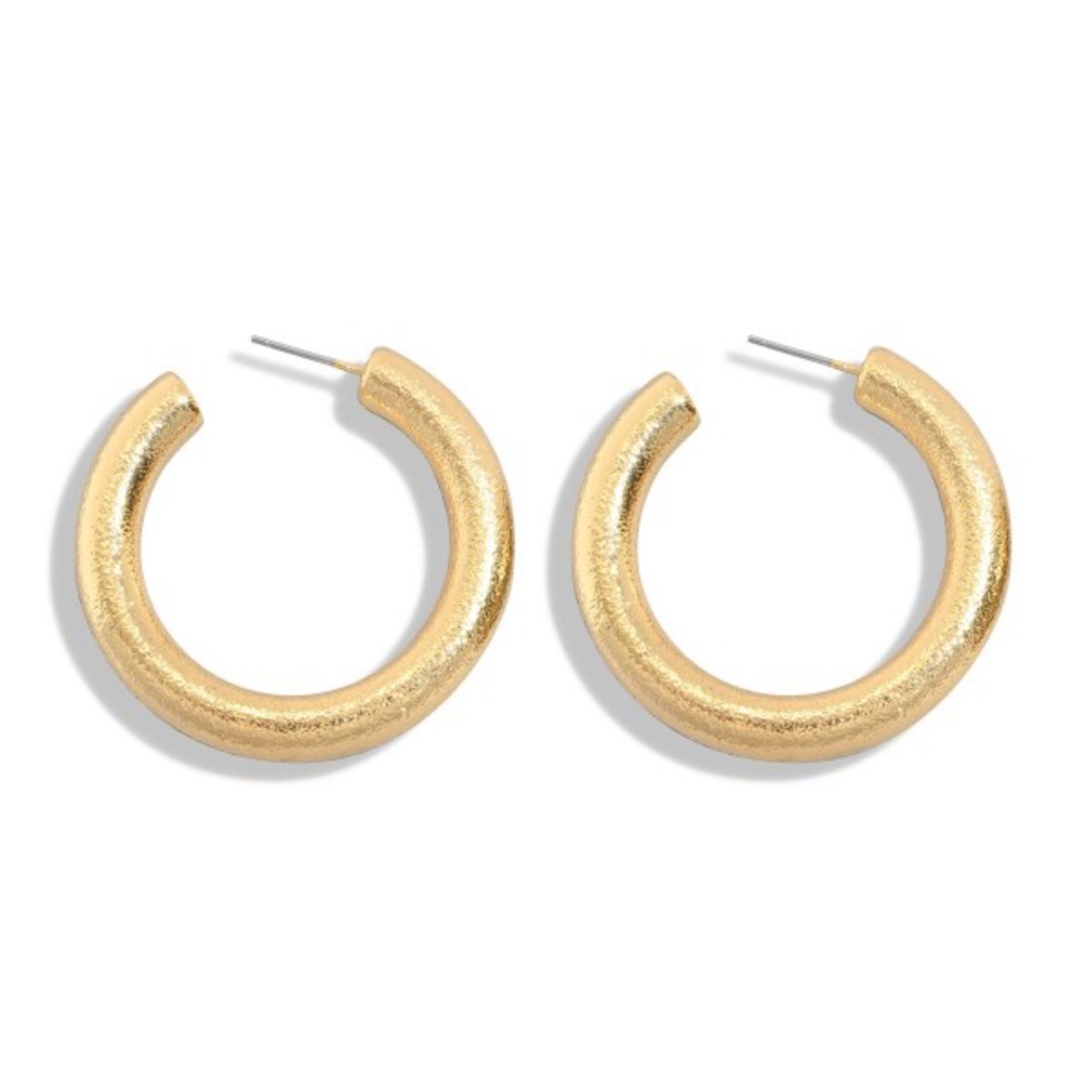 Thick Hoop Earrings